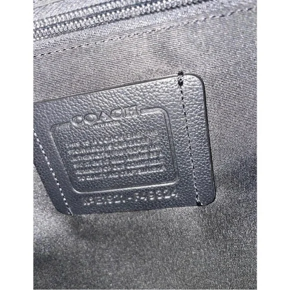 Black coach backpack unisex